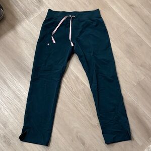 Figs Teal Kade Cargo Scrub Pants